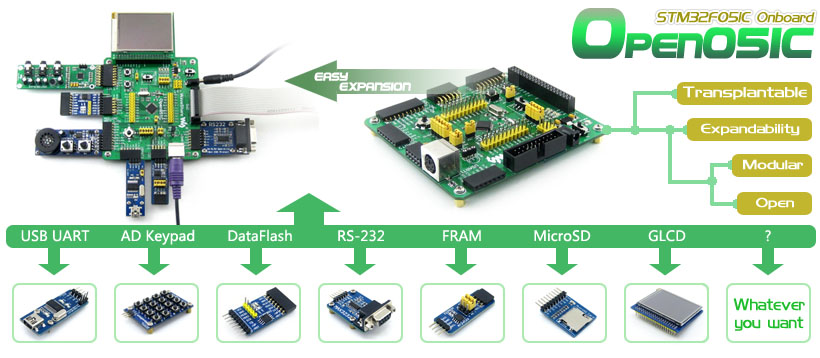 STM32F051C8T6 development board