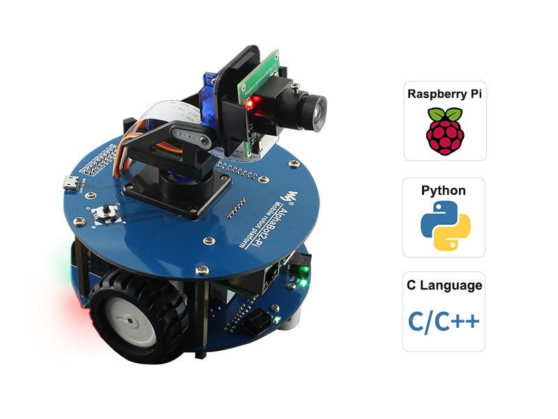 AlphaBot2 Wireless Video Smart Robot, Powered By Raspberry Pi 4 