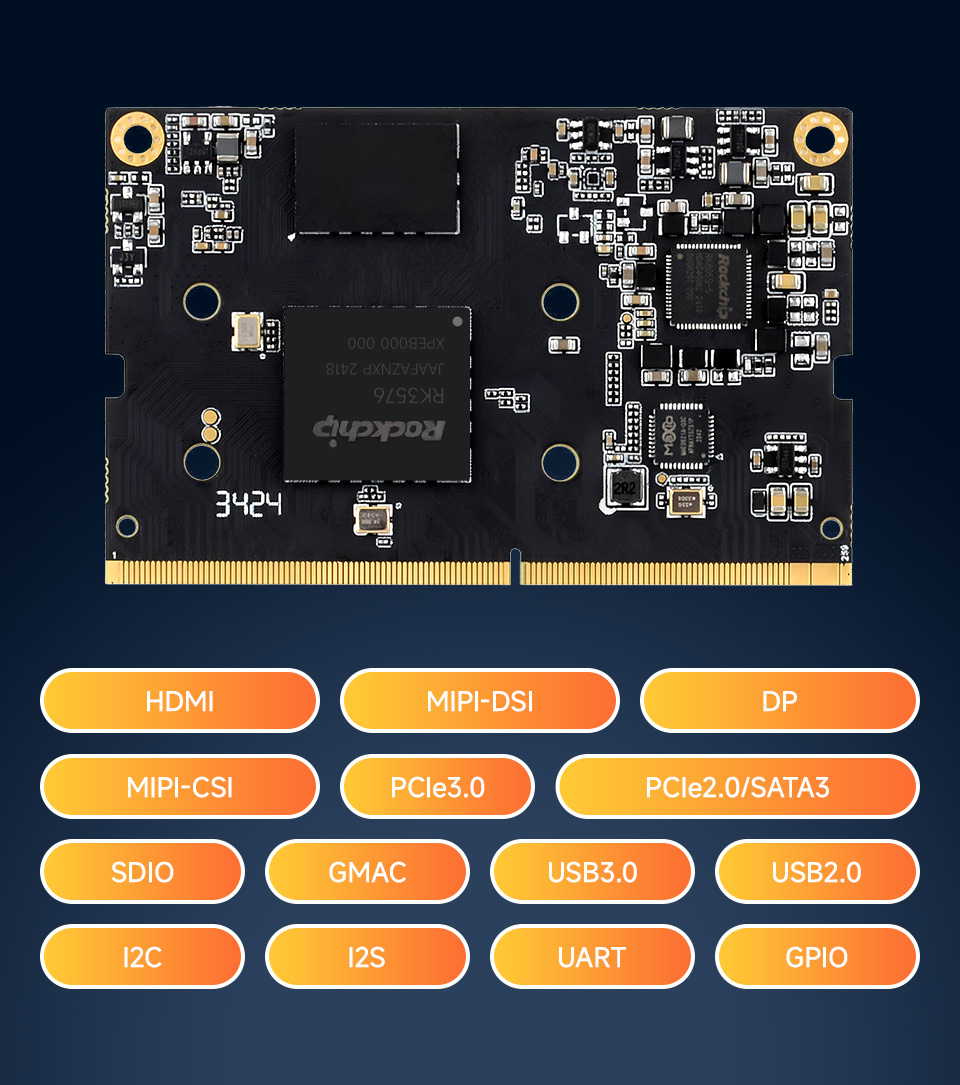 Luckfox Core3576 Module, with rich peripheral interfaces