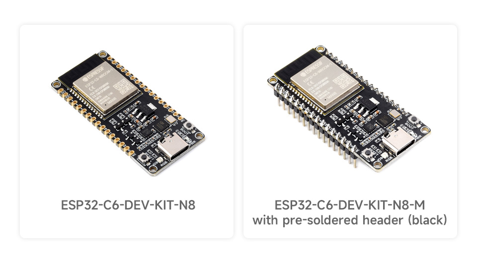 ESP32-C6 Microcontroller, WiFi 6 Development Board, 160MHz Single-core  Processor, ESP32-C6-WROOM-1-N8 Module, Supports USB And UART Development