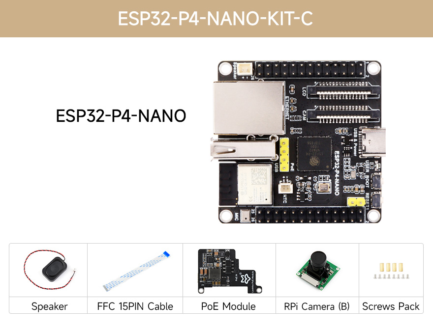 ESP32-P4-NANO development board, kit C