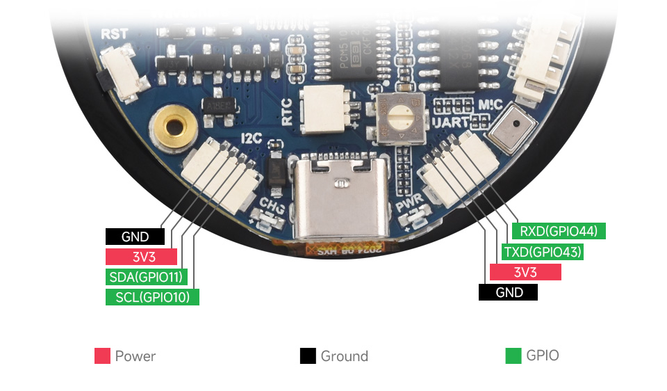 ESP32-S3 Touch LCD 1.85, supports multiple peripherals