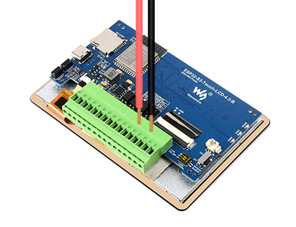 ESP32-S3 4.3inch Capacitive Touch Display Development Board (B), supports back wiring