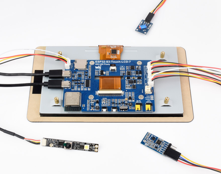 ESP32-S3 7inch touch display development board, application example