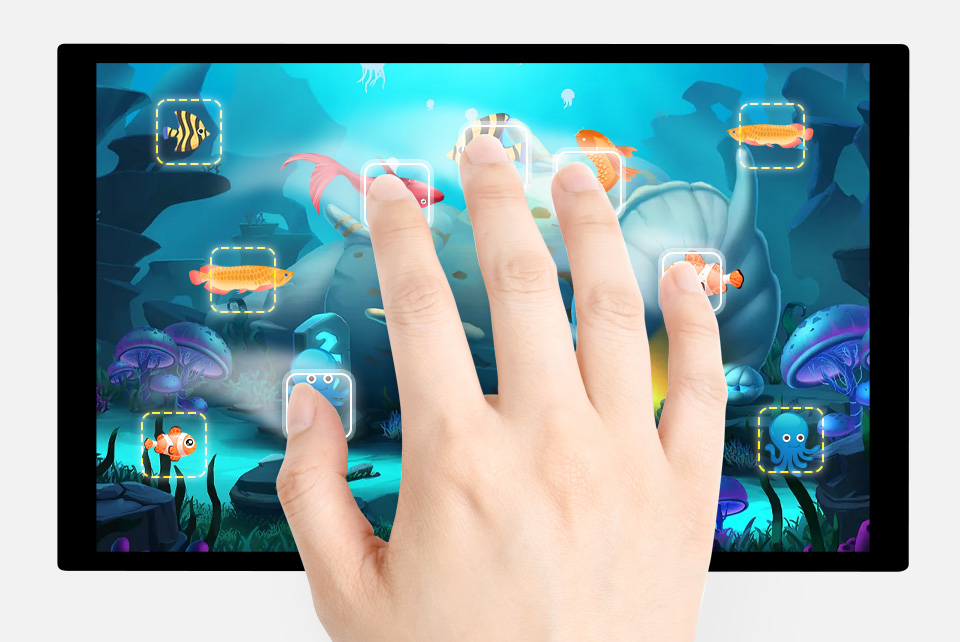 10.1inch capacitive touch display, supports 10-point capacitive touch