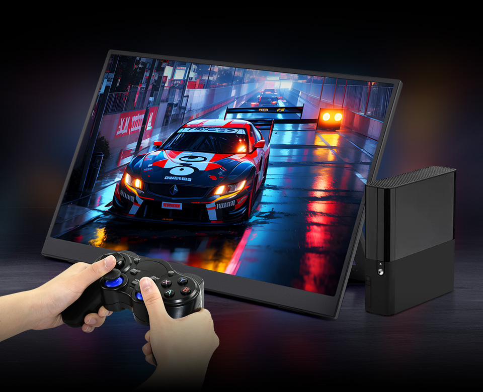 14inch Portable Monitor with Stand, smooth gaming experience