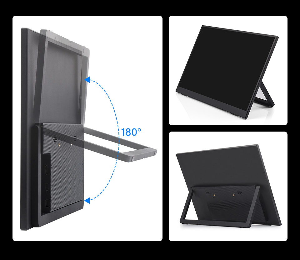 14inch Portable Monitor with Stand, comes with foldable stand