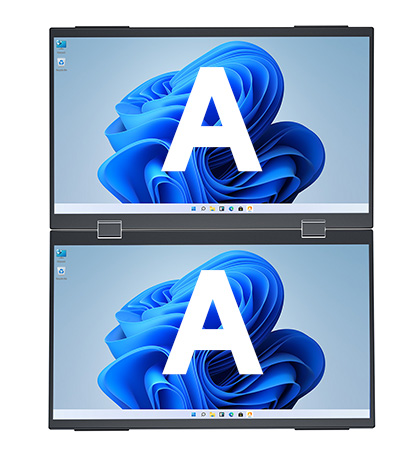 15.6inch Dual-Screen Portable Monitor, Duplicate Mode