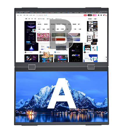 Dual-Screen Portable Monitor, Extend Mode
