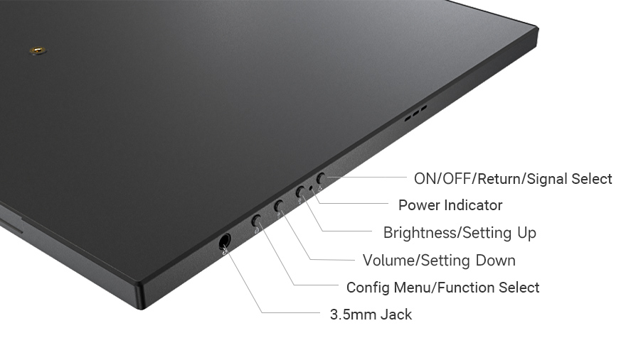 15.6inch 10-Point Capacitive Touch Monitor (C), interface introduction 1