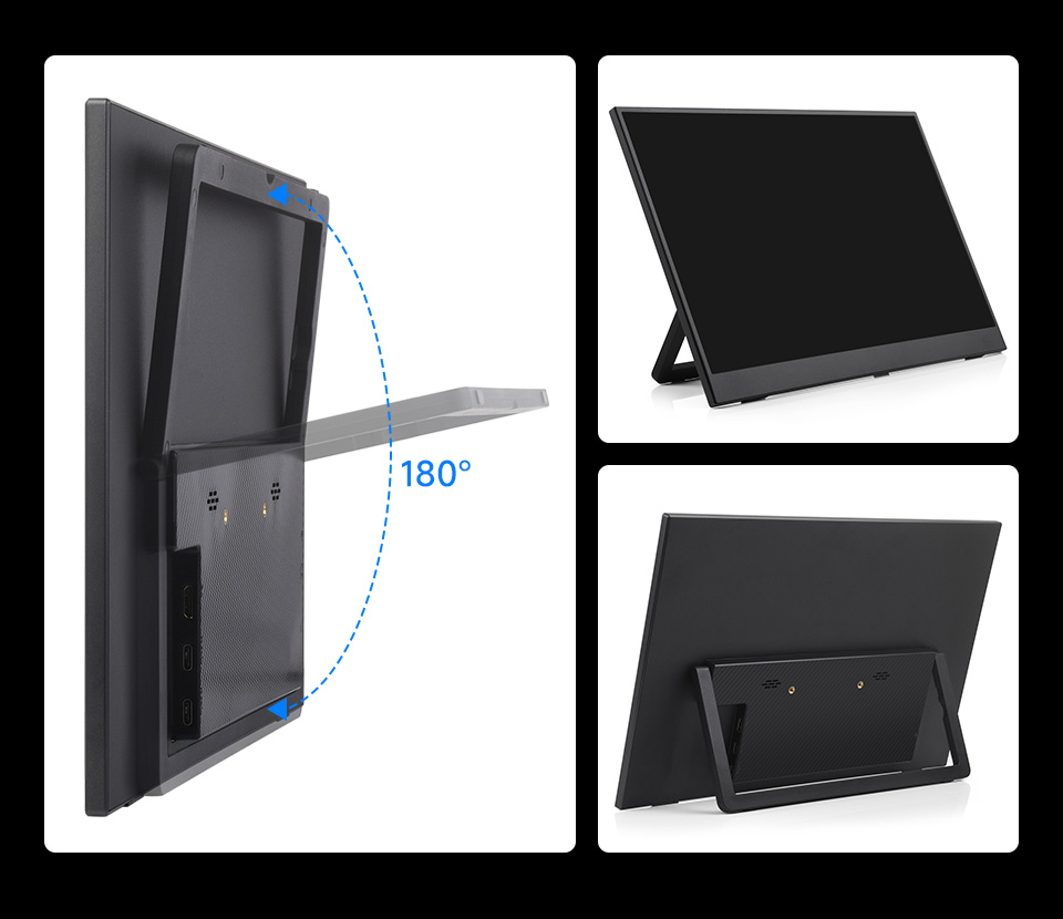 15.6inch Portable Monitor with Stand, comes with foldable stand