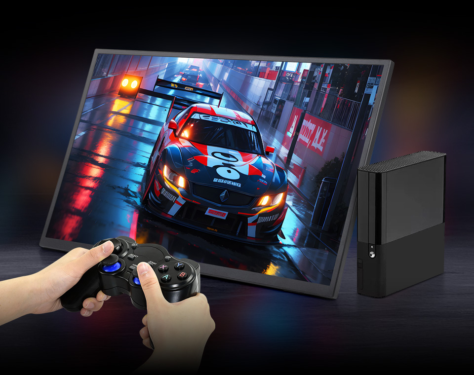 18.5inch Portable Monitor with Stand, smooth gaming experience