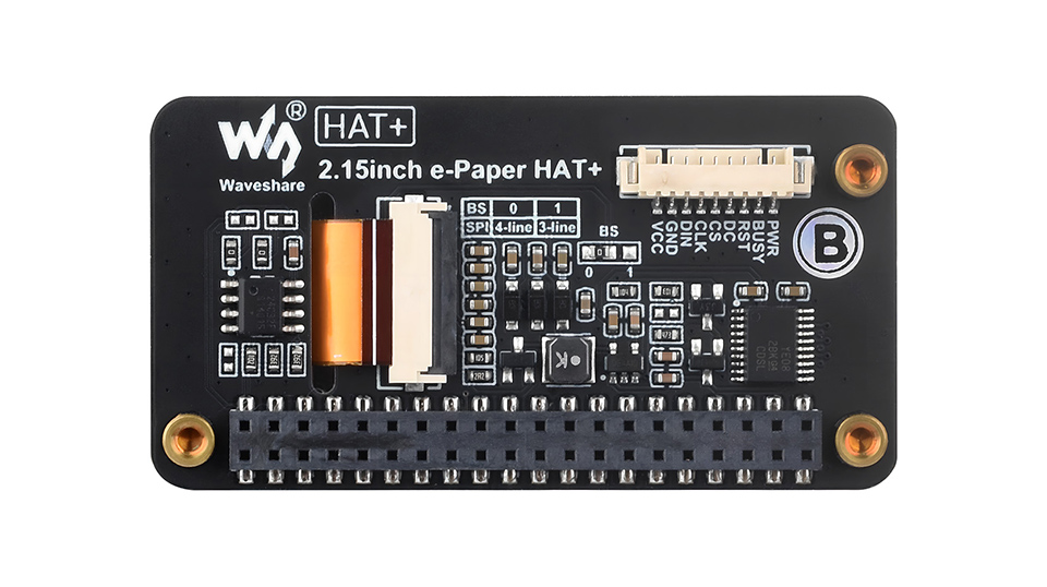 2.15inch e-Paper display (B) with driver board, onboard SPI control interface