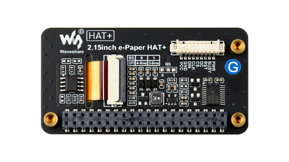 2.15inch e-Paper display (G) with driver board, onboard SPI control interface