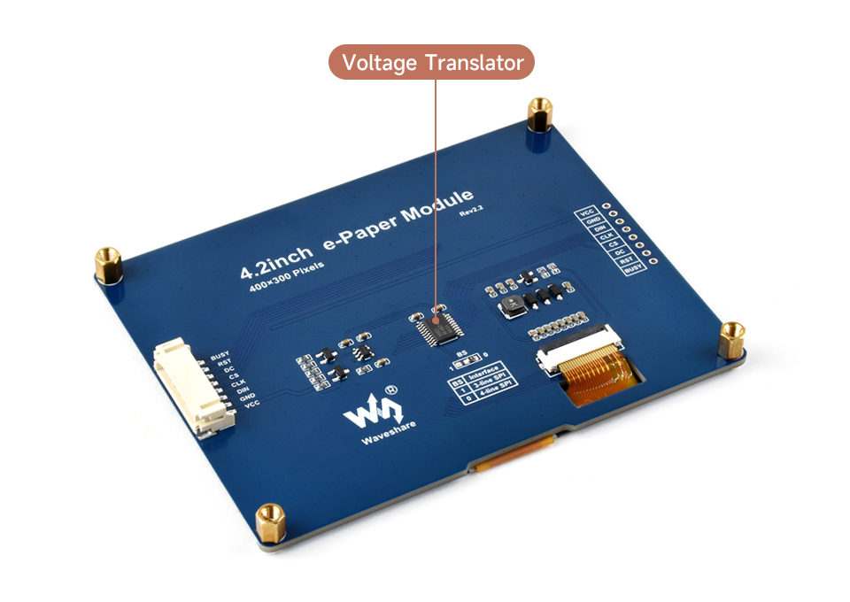 4.2inch e-Paper display (G) with driver board, onboard voltage translator