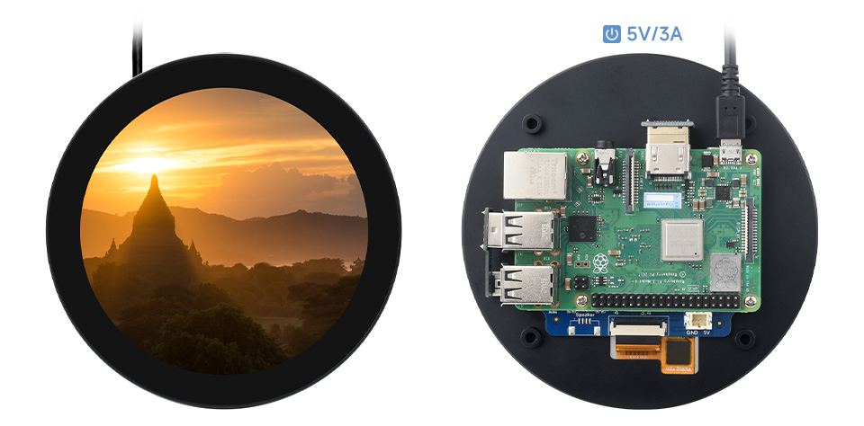 4inch 720x720 LCD Display, working with Raspberry Pi 3B+