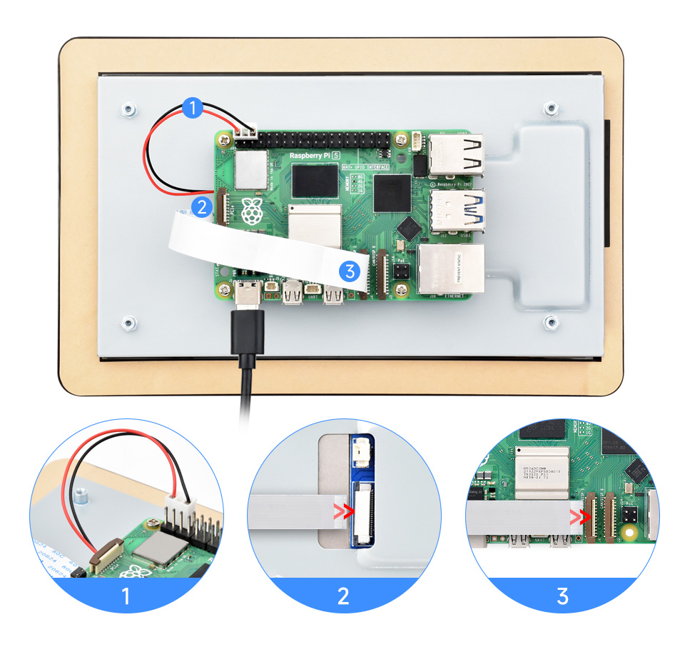 7inch DSI capacitive touch display, working with Raspberry Pi 5