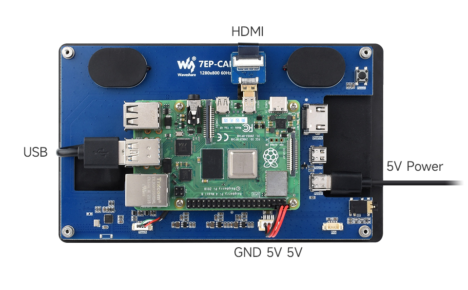 7inch Capacitive Touch Display, working with Raspberry Pi 5