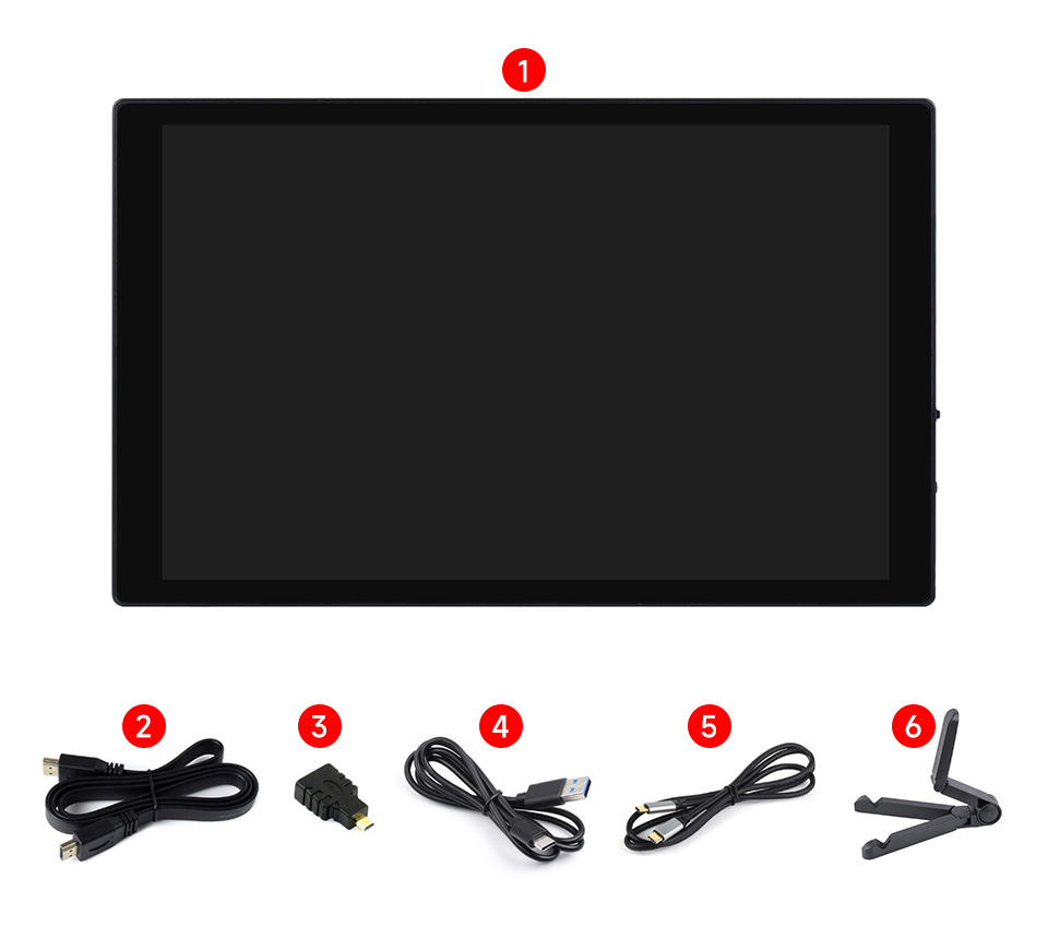 Title 37, Cayoxin 8-Zoll-tragbarer Monitor mit Touchscree...