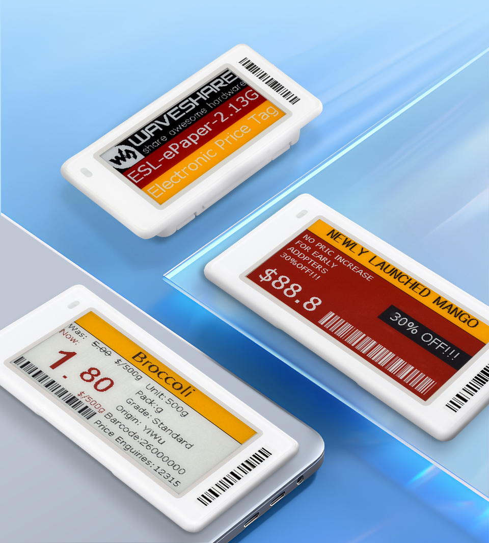 Electronic Shelf Label Series, front view