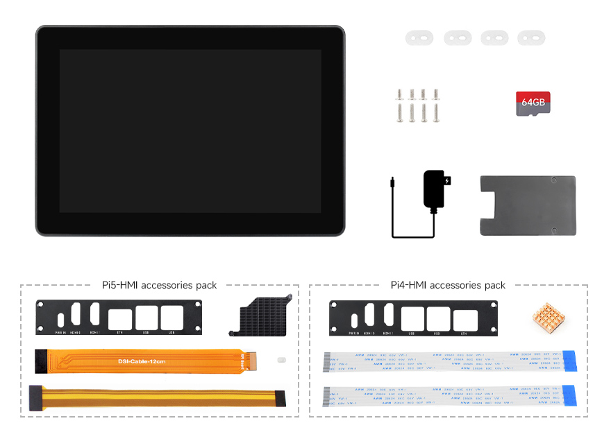 touch display + accessories kit