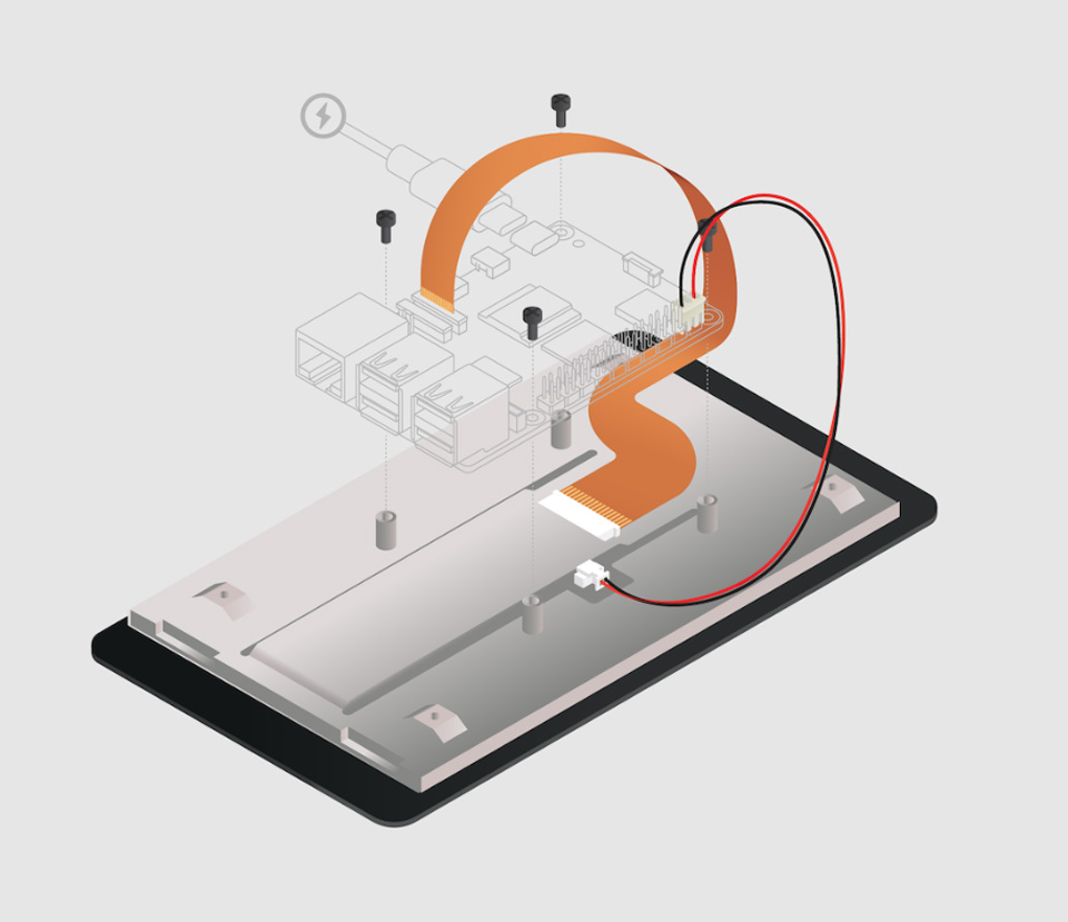 Official Raspberry Pi 7inch Capacitive Touch Display, how to install