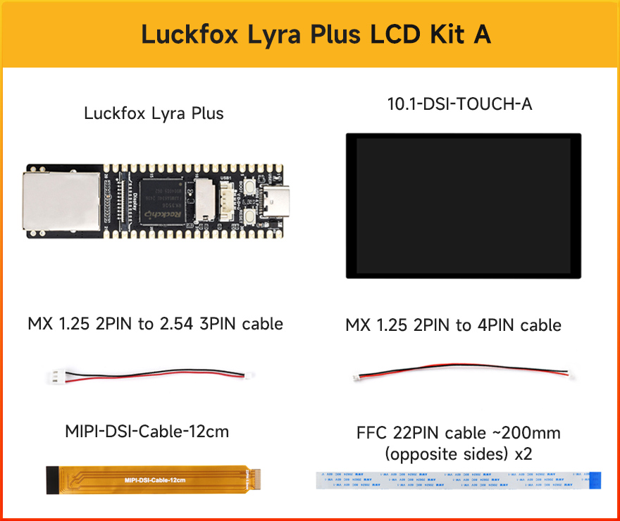 Luckfox Lyra Plus RK3506G2 Linux Micro Development Board, Kit Selection