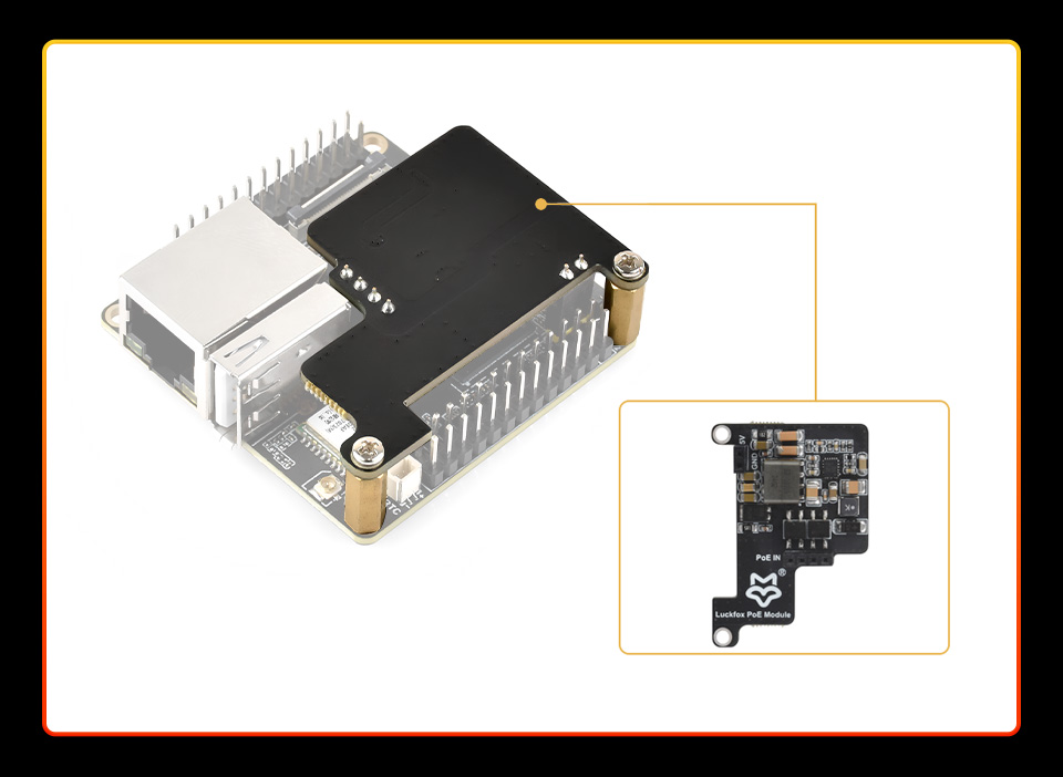 Luckfox Lyra Ultra series, optional for PoE Module