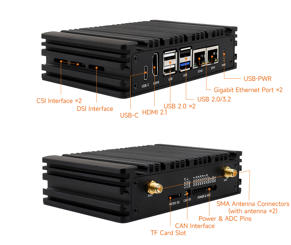 Luckfox Core3576 Edge Computing Development Board, with case