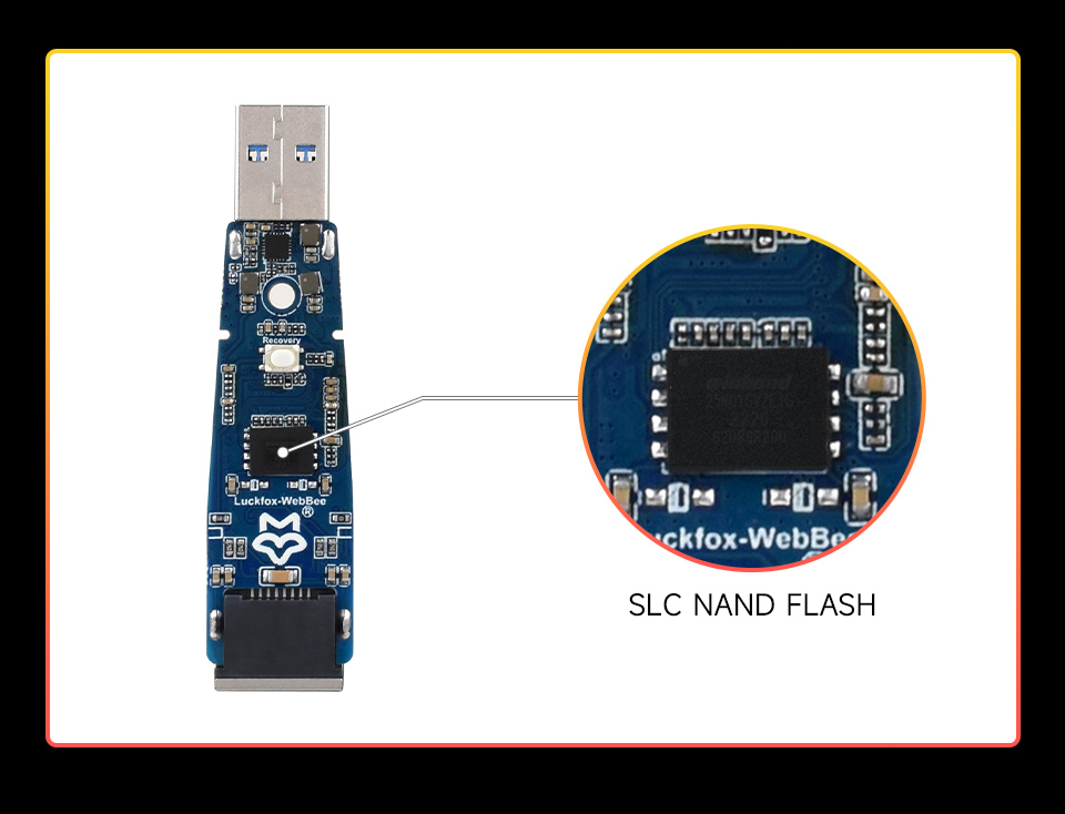 Luckfox Pico WebBee Development Board, onboard SLC NAND FLASH