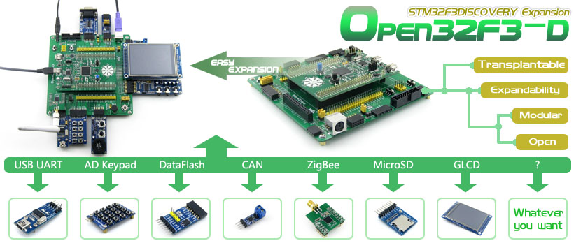 STM32F303VCT6 development board