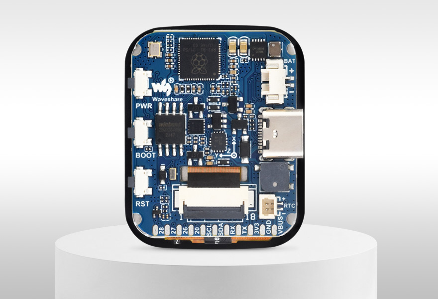 RP2040 1.69inch display development board, back view