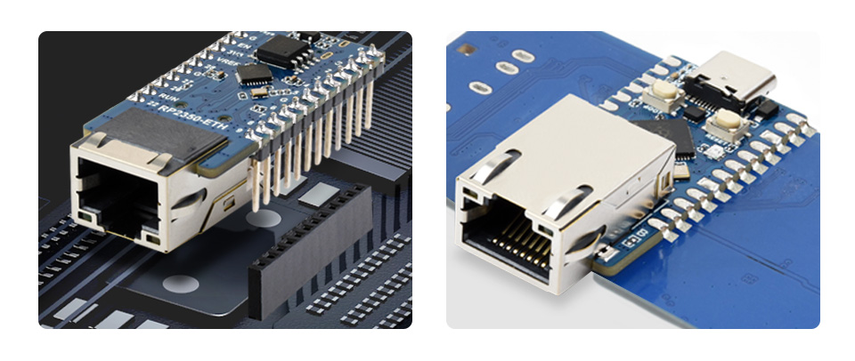 RP2350-ETH Mini Development Board, tiny size with ETH port