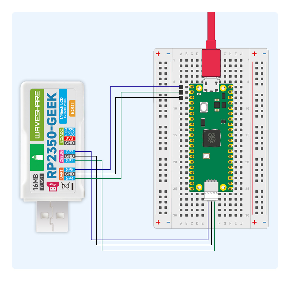 RP2350-GEEK Development Board, application example