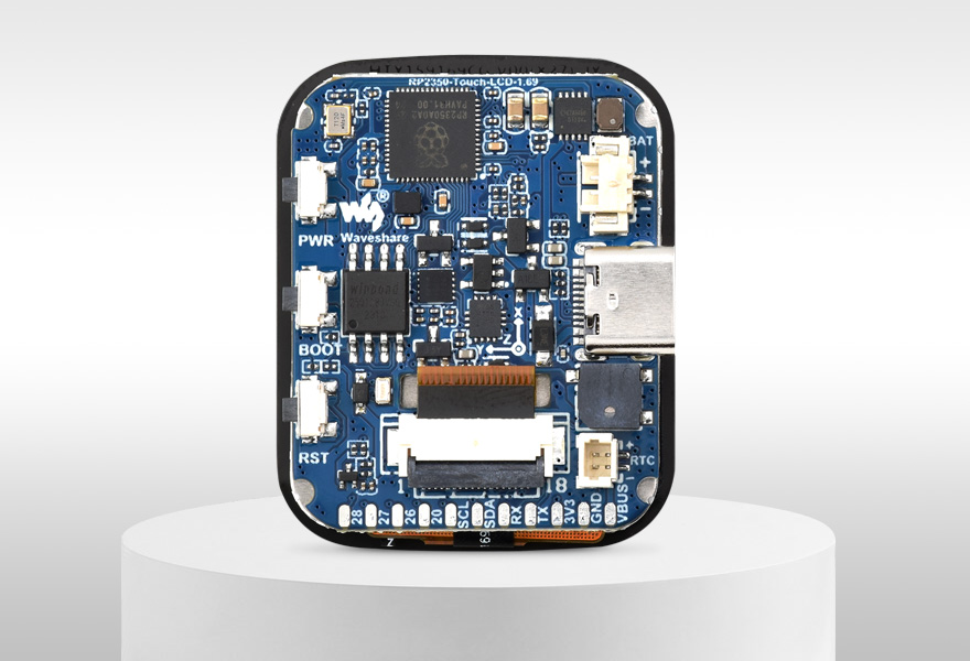 RP2350 1.69inch display development board, back view