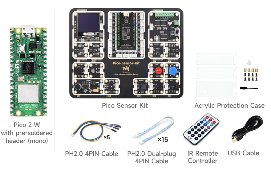 Pico 2 W Sensor Kit