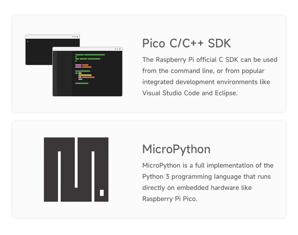 Raspberry Pi Pico 2 W, C/C++, MicroPython support