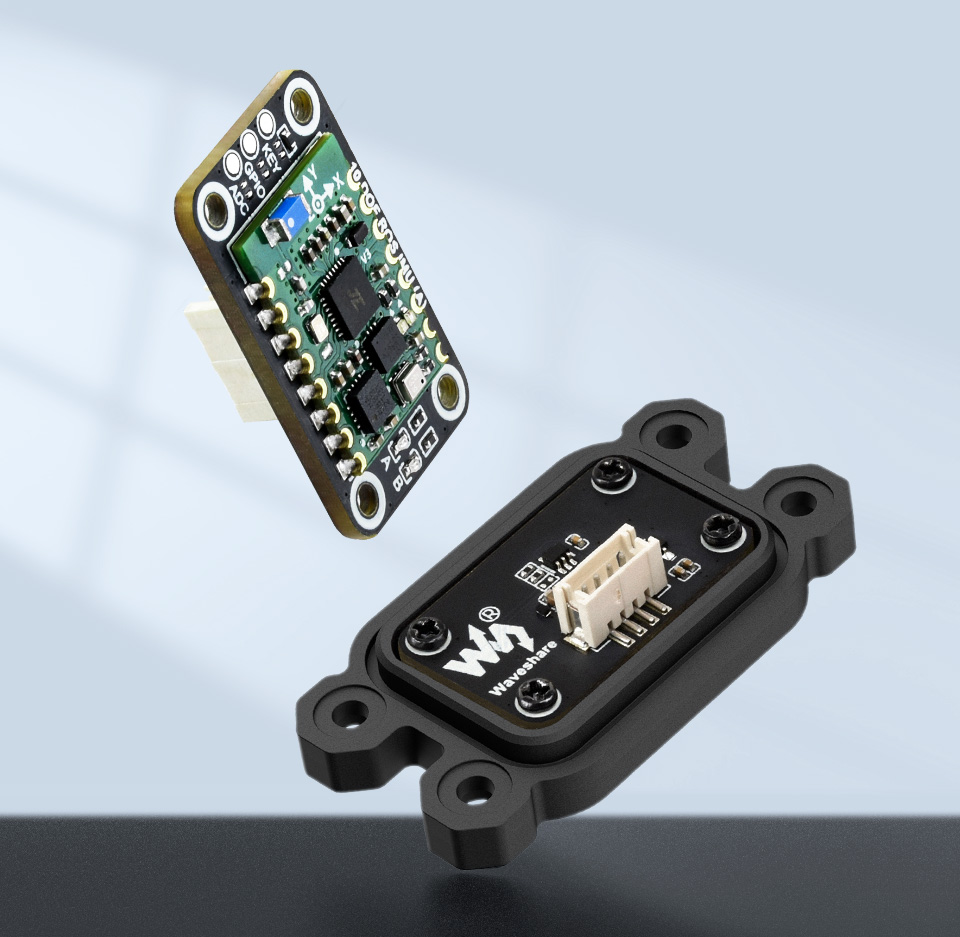 10-axis ROS IMU Sensor, front and back view