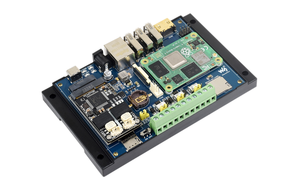 MiniPCIe interface to 2-CH CAN adapter, connecting with CM4 baseboard