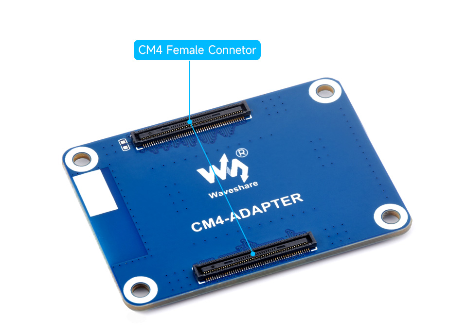 Interface Protection Adapter Board for Raspberry Pi CM4, onboard female connector