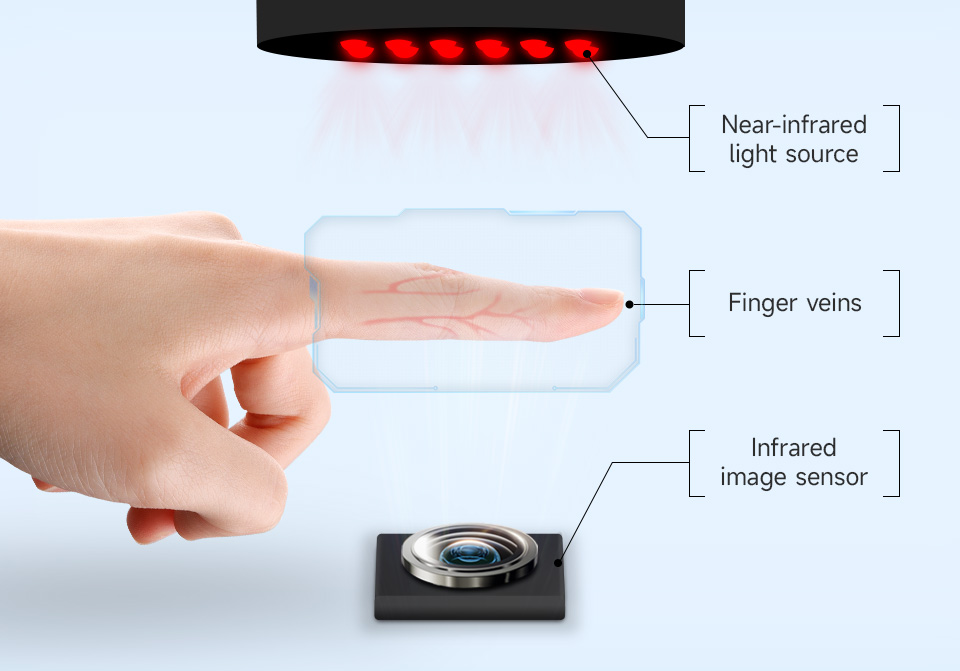 All-in-one Thin-Type Finger Vein Module, finger vein recognition principle