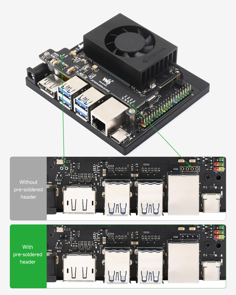 Jetson Orin PoE Module, suitable for Jetson Orin Nano / Jetson Orin NX 