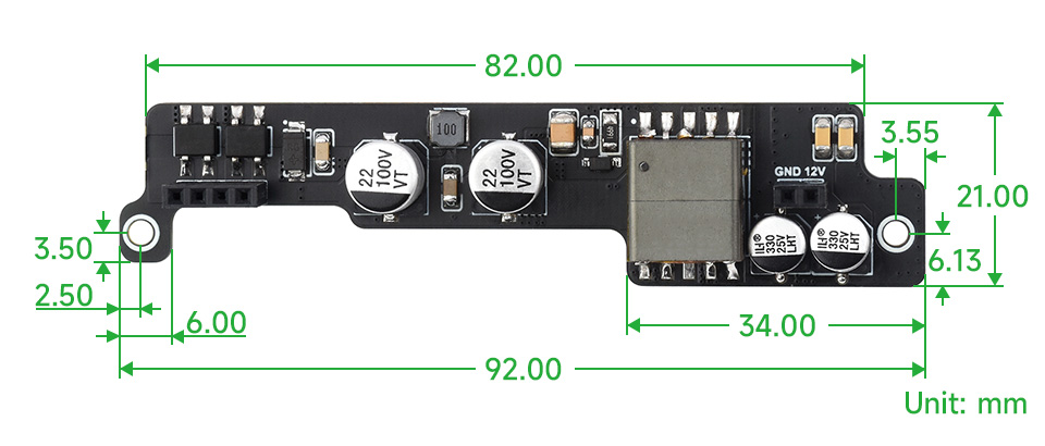 Jetson Orin PoE Module, outline dimensions