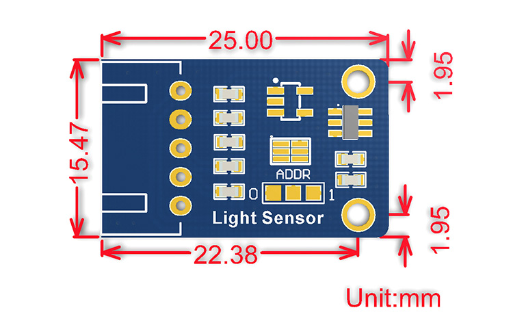 Light Sensor dimensions