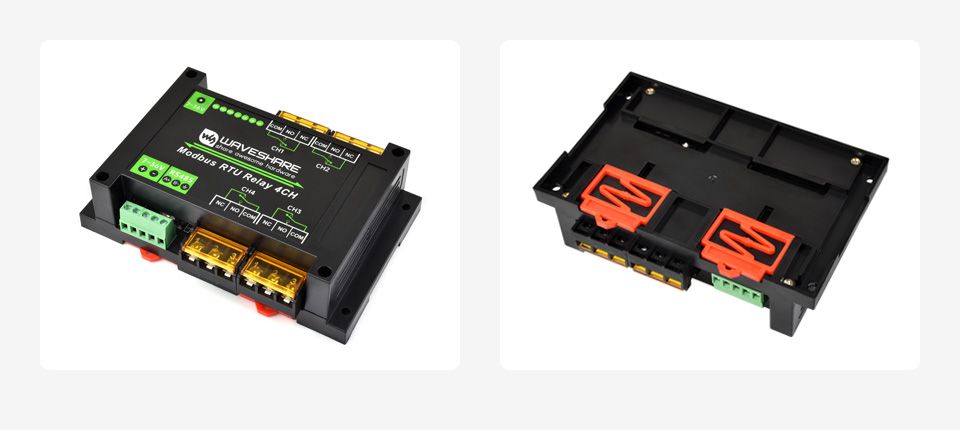 Industrial Modbus RTU 4-ch Relay Module, with ABS plastic enclosure