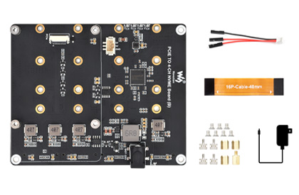 PCIE TO 4-CH NVME Board (B)