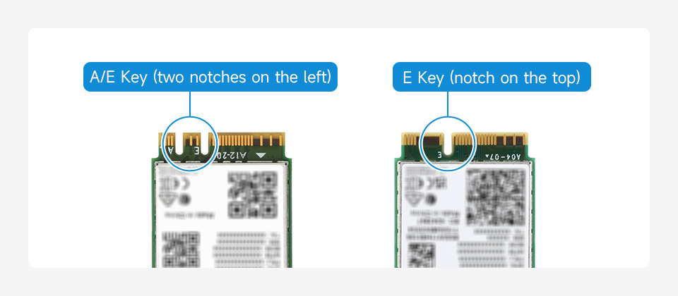 PCIe To M.2 E KEY Adapter for Raspberry Pi 5, wireless NIC support