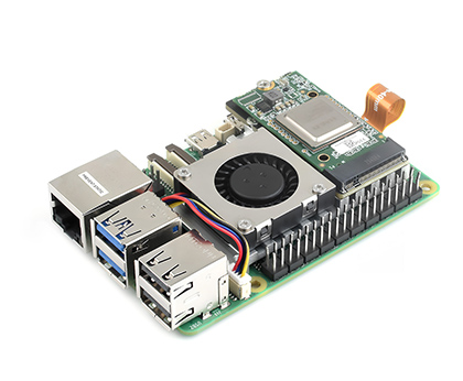 PCIe To M.2 Adapter Board (E) for Raspberry Pi 5, connecting with Hailo-8