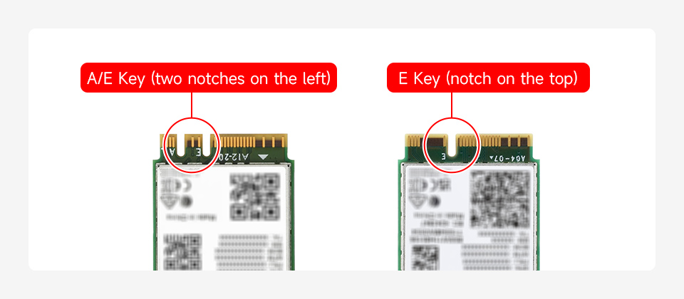 PCIe To M.2 E KEY Adapter With PoE for Raspberry Pi 5, wireless NIC support