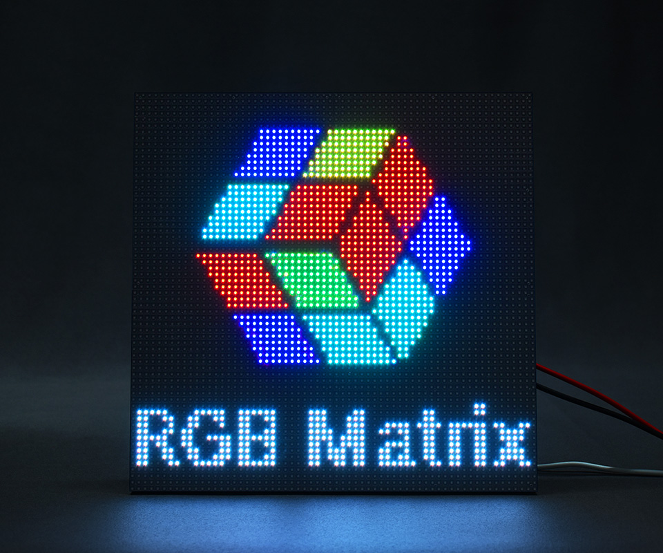 RGB full-color LED matrix panel, 2.5mm Pitch, 64x32 pixels